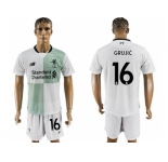 Liverpool #16 Grujic Away Soccer Club Jersey1