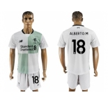 Liverpool #18 Alberto.M Away Soccer Club Jersey1