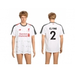 Liverpool #2 Clyne Away Soccer Club Jersey