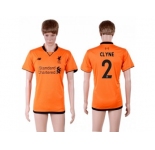 Liverpool #2 Clyne Sec Away Soccer Club Jersey