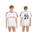 Liverpool #21 Lucas Away Soccer Club Jersey
