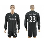 Liverpool #24 Allen Away Long Sleeves Soccer Club Jersey1