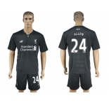 Liverpool #24 Allen Away Soccer Club Jersey