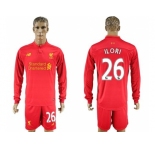 Liverpool #26 ILORI Home Long Sleeves Soccer Club Jersey