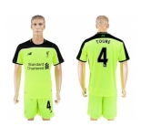 Liverpool #4 Toure Sec Away Soccer Club Jersey