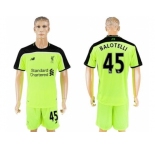 Liverpool #45 Balotelli Sec Away Soccer Club Jersey
