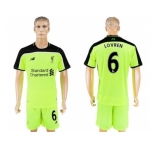 Liverpool #6 Lovren Sec Away Soccer Club Jersey