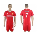 Liverpool #7 Milner Red Home Soccer Club Jersey