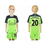 Liverpool #20 Cissokho Sec Away Kid Soccer Club Jersey