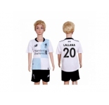 Liverpool #20 Lallana Away Kid Soccer Club Jersey