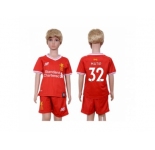 Liverpool #32 Matip Red Home Kid Soccer Club Jersey