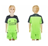 Liverpool Blank Sec Away Kid Soccer Club Jersey