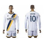Los Angeles Galaxy #10 Giovani Home Long Sleeves Soccer Club Jersey
