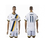 Los Angeles Galaxy #11 ZARDES White Home Soccer Club Jersey