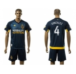 Los Angeles Galaxy #4 Gonzalez Away Soccer Club Jersey 2
