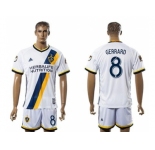 Los Angeles Galaxy #8 Gerrard Home Soccer Club Jersey
