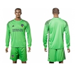Los Angeles Galaxy Blank Green Goalkeeper Long Sleeves Soccer Club Jersey