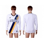 Los Angeles Galaxy Blank Home Long Sleeves Soccer Club Jersey 1