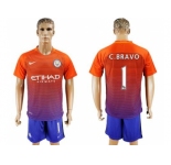 Manchester City #1 C.Bravo Sec Away Soccer Club Jersey