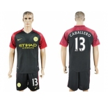 Manchester City #13 Caballero Away Soccer Club Jersey