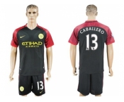 Manchester City #13 Caballero Away Soccer Club Jersey