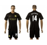 Manchester City #14 Wilfried Away Soccer Club Jersey1