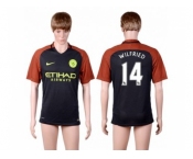 Manchester City #14 Wilfried Away Soccer Club Jersey