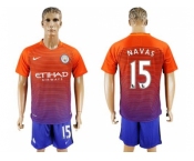 Manchester City #15 Navas Sec Away Soccer Club Jersey