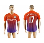 Manchester City #17 De Bruyne Sec Away Soccer Club Jersey1