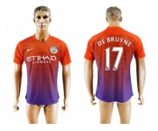 Manchester City #17 De Bruyne Sec Away Soccer Club Jersey1