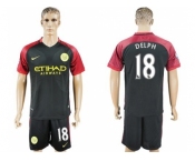 Manchester City #18 Delph Away Soccer Club Jersey
