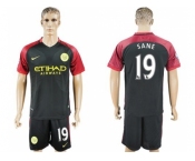 Manchester City #19 Sane Away Soccer Club Jersey