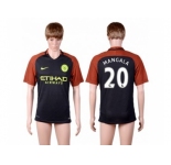 Manchester City #20 Mangala Away Soccer Club Jersey1