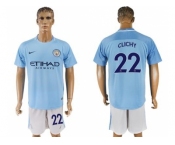 Manchester City #22 Clichy Home Soccer Club Jersey