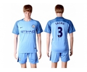 Manchester City #3 Sagna Home Soccer Club Jersey2