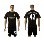 Manchester City #42 Toure YAYA Away Soccer Club Jersey2