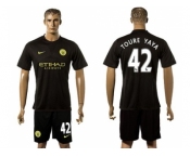 Manchester City #42 Toure YAYA Away Soccer Club Jersey2