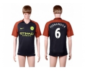 Manchester City #6 Fernando.R Away Soccer Club Jersey