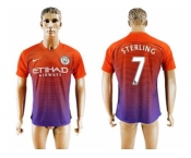 Manchester City #7 Sterling Sec Away Soccer Club Jersey1