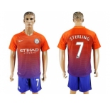 Manchester City #7 Sterling Sec Away Soccer Club Jersey