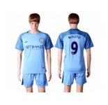 Manchester City #9 Nolito Home Soccer Club Jersey1