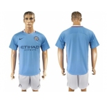 Manchester City Blank Home Soccer Club Jersey2