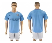 Manchester City Blank Home Soccer Club Jersey2