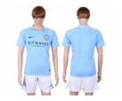 Manchester City Blank Home Soccer Club Jersey