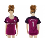 Women Manchester City #1 C.Bravo Away Soccer Club Jersey