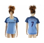 Women's Manchester City #7 Sterling Home Soccer Club Jersey1