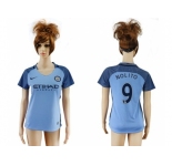 Women's Manchester City #9 Nolito Home Soccer Club Jersey