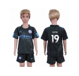 Manchester City #19 Sane Sec Away Kid Soccer Club Jersey