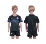 Manchester City Blank Sec Away Kid Soccer Club Jerseys