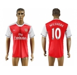 Arsenal #10 Wilshere Home Soccer Club Jersey2